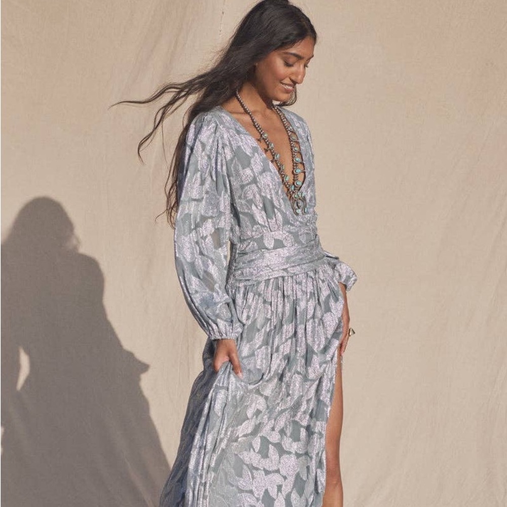 Rising Star Lapis Maxi Dress by Jen's Pirate Booty Size M/L